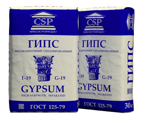 Высокопрочный формовочный гипс Г-19 (ГВВС-19)